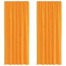 Berkfield Home Voile Curtains with Rod Pockets 2 pcs Orange - thumbnail 3