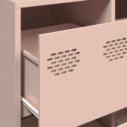 Berkfield Home Sideboard Pink 135x39x103.5 cm Cold-rolled Steel - thumbnail 9