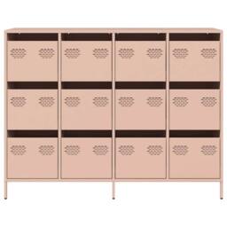 Berkfield Home Sideboard Pink 135x39x103.5 cm Cold-rolled Steel - thumbnail 5