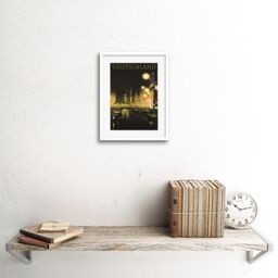 "Artery8 Wall Art Print Berlin Germany Deutschland Travel Artwork Framed 9X7 Inch in White - Size: W7"" x H9""" - thumbnail 2