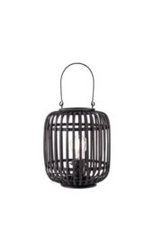 Netlighting Mathias Complete Table Lamp Dark Bamboo Plywood With Matt Black Paint in Brown