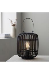 Netlighting Mathias Complete Table Lamp Dark Bamboo Plywood With Matt Black Paint in Brown - thumbnail 5