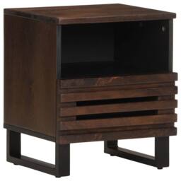 Berkfield Home Bedside Cabinets 2 pcs 40x33x46 cm Solid Wood Mango in Brown - Size: 40 x 33 x 46 cm - thumbnail 1