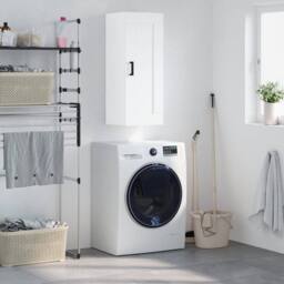 Berkfield Home Wall Mounted Cabinet White 34.5x34x90 cm Engineered Wood - thumbnail 2