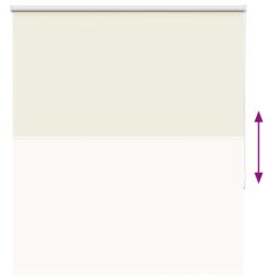 Berkfield Home Roller Blind Blackout Off-White 125x130 cm Fabric Width 121.6 cm Polyester in White - thumbnail 5