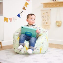 icon Kids Safari Bean Bag Chair Green Childrens Bean Bags - thumbnail 2