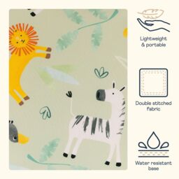 icon Kids Safari Bean Bag Chair Green Childrens Bean Bags - thumbnail 4
