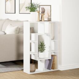 Berkfield Home Bookcase White 63x20x90 cm Engineered Wood - Size: 63 x 20 x 90 cm - thumbnail 4
