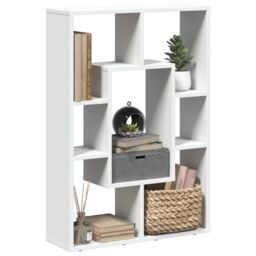 Berkfield Home Bookcase White 63x20x90 cm Engineered Wood - Size: 63 x 20 x 90 cm - thumbnail 1