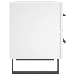 Berkfield Home Modern Bedside Cabinets 2 pcs White 40x35x47.5 cm Engineered Wood - thumbnail 7