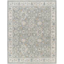 Livabliss Dresden-Vintage Grey Yellow Blue Traditional Boho Living Dining Rug - Size: 150 cm x 220 cm - thumbnail 2