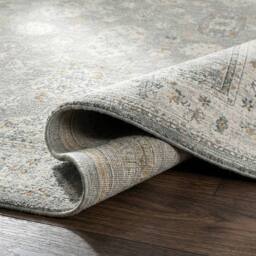 Livabliss Dresden-Vintage Grey Yellow Blue Traditional Boho Living Dining Rug - Size: 150 cm x 220 cm - thumbnail 3