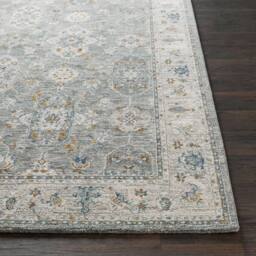 Livabliss Dresden-Vintage Grey Yellow Blue Traditional Boho Living Dining Rug - Size: 150 cm x 220 cm - thumbnail 4