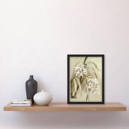 Artery8 Frederick Sander Cymbidium Mastersi Orchid Flowers Framed Art Print - Size: A4 - thumbnail 4