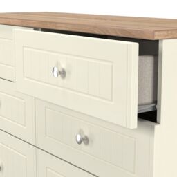 Ready Assembled 2 U Cambridge 6 Drawer Wide Chest (Ready Assembled) in Cream - thumbnail 5