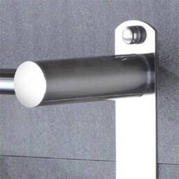 Nordara Stainless Steel Wall Mounted 3 Tier Towel Rail Chrome Bathroom in Silver - thumbnail 3