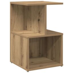Berkfield Home Bedside Cabinet Artisan Oak 35x35x55 cm Engineered Wood in Brown - Size: 35 x 35 x 55 cm - thumbnail 2