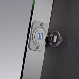 Clifton 80cm Tall LED Bathroom Wall Mirror with Touch Sensor in Natural - thumbnail 4
