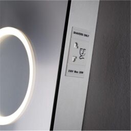 Clifton 80cm Tall LED Bathroom Wall Mirror with Touch Sensor in Natural - thumbnail 5