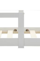Living and Home White Kid's Pine Wood House Bed - thumbnail 6
