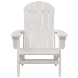 Berkfield Home Adirondack Chair White 74x82x91 cm HDPE - Size: 74 x 82 x 91 cm - thumbnail 4