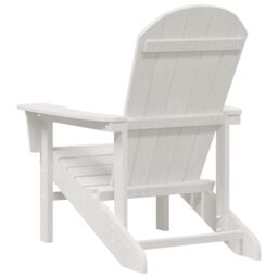 Berkfield Home Adirondack Chair White 74x82x91 cm HDPE - Size: 74 x 82 x 91 cm - thumbnail 6
