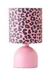 ValueLights Mileys Pink Leopard Print Table Lamp & Bulb - thumbnail 6