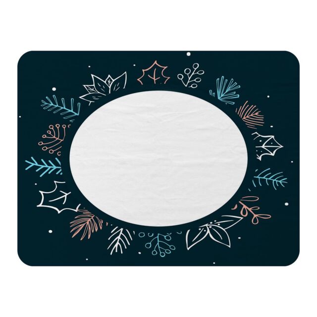Benjamin Tate Design Winter Flowers Blanket in Natural - Size: 120 cm x 150 cm - image 1