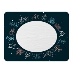 Benjamin Tate Design Winter Flowers Blanket in Natural - Size: 120 cm x 150 cm - thumbnail 1
