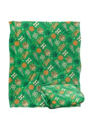 Stranger Things Hawkins High Pattern Officially Licensed Silky Touch Super Soft Throw Blanket 152 x 127 cm in White - thumbnail 2