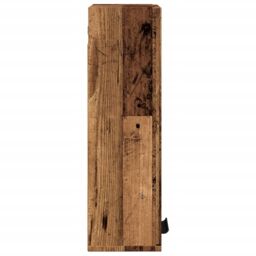 Berkfield Home Wall-mounted Bathroom Cabinet Artisan Oak 32x20x67 cm in Brown - Size: 32 x 20 x 67 cm - thumbnail 5