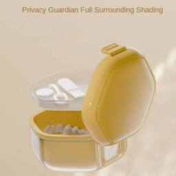 SPETLEK Case Orthodontic Teeth Box Portable 2 Layer Denture Yellow - Size: Large - thumbnail 2