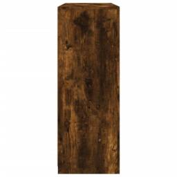 Berkfield Home Sideboards with LED Lights 3 pcs Smoked Oak Engineered Wood in Brown - thumbnail 9