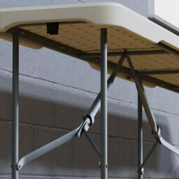 Home Discount Home Vida Folding Bench 6ft Indoor Outdoor 440 x 1800 x 280 mm in White - thumbnail 5