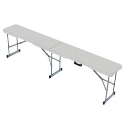 Home Discount Home Vida Folding Bench 6ft Indoor Outdoor 440 x 1800 x 280 mm in White - thumbnail 6