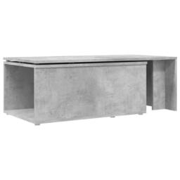 Berkfield Home Stylish Coffee Table Concrete Grey 150x50x35 cm Engineered Wood - Size: 150 x 50 x 35 cm - thumbnail 8