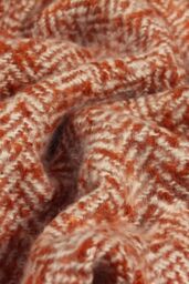 Furn Weaver Woven Herringbone Throw in Red - thumbnail 2