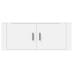 Berkfield Home Wall Mounted TV Cabinet White 100x34.5x40 cm - thumbnail 6