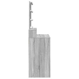 Berkfield Home Dressing Table with LED Grey Sonoma 80x41x144.5 cm - thumbnail 6