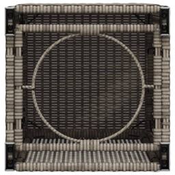 Berkfield Home Propane Tank Cover Table Grey 40x40x60 cm Poly Rattan - Size: 40 x 40 x 60 cm - thumbnail 8