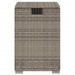 Berkfield Home Propane Tank Cover Table Grey 40x40x60 cm Poly Rattan - Size: 40 x 40 x 60 cm - thumbnail 5