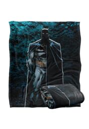 Batman Blanket, 152x127 cm, Batcave Silhouette Silky Touch Super Soft Throw Blanket in White - Size: 152x127 cm - thumbnail 2