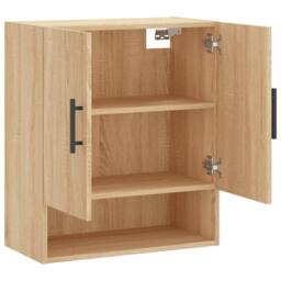 Berkfield Home Wall Cabinet Sonoma Oak 60x31x70 cm Engineered Wood in Light Tan - Size: 60 x 31 x 70 cm - thumbnail 6