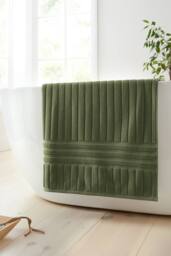 Bianca 'Hotel' Cotton Hand Towel in Olive - thumbnail 1