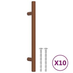 Berkfield Home Cabinet Handles 10 pcs Bronze 128 mm Stainless Steel in Brown - thumbnail 2