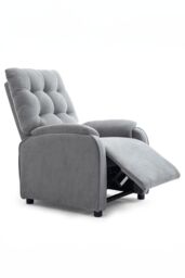 More4Homes Charlbury Fabric Pushback Recliner Armchair Sofa Fireside Chair in Grey - thumbnail 3