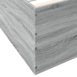 Berkfield Home Bed Frame without Mattress Grey Sonoma 150x200 cm King Size - thumbnail 8