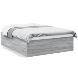 Berkfield Home Bed Frame without Mattress Grey Sonoma 150x200 cm King Size - thumbnail 1