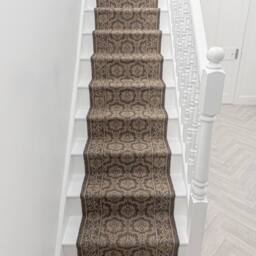 runrug Stair Runner Carpet - Durable, Non-Slip, 7mm - 'Bloom' in Light Brown - Size: 80 cm x 630 cm - thumbnail 4