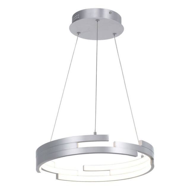 Netlighting Modern LED Hanging Pendant Silver Oxidized 3000K 3360lm Dimmable